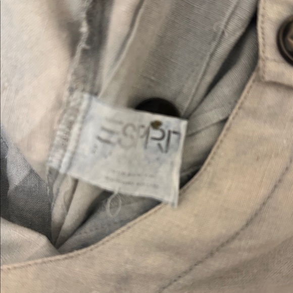 Esprit Vintage washed romper size 5/6 women junior shorts sateen cotton blend - Picture 9 of 10